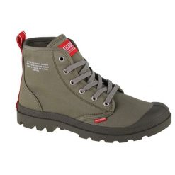Buty sportowe Sneakersy unisex, Pampa Hi Dare. Szare buty treningowe Palladium, bez wzorów, z materiału, bez zapięcia, trekkingowe. Za 369.99 zł.