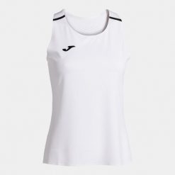 Tank top tenisowy damski Joma Ranking. Białe topy Joma, xl, bez wzorów, bez kołnierzyka, bez ramiączek. Za 79.99 zł.