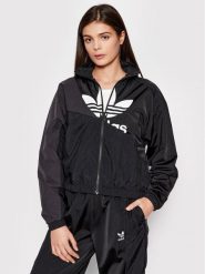 Adidas Bluza adicolor Split Trefoil Track HC7056 Czarny Relaxed Fit. Czarne bluzy adidas, bez wzorów, z syntetyku, bez kaptura. Za 349.99 zł.