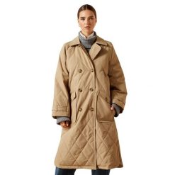 Płaszcz damski Ariat Whitby. Brązowe płaszcze Ariat, m, bez wzorów, eleganckie, bez kaptura. Za 989.60 zł.