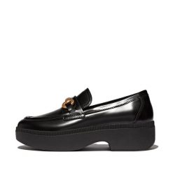 Damskie mokasyny FitFlop F-Luma. Brązowe mokasyny FIT FLOP, bez wzorów, z materiału. Za 740.00 zł.