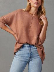 LA Angels Sweter w kolorze jasnobrązowym rozmiar: M. Brązowe swetry LA Angels, m, bez wzorów, bez ramiączek. Za 180.06 zł.