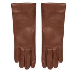 Rękawiczki Weekend Max Mara. Brązowe rękawiczki Weekend Max Mara, bez wzorów. Za 694.99 zł.