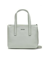 Calvin Klein Torebka Ck Must K60K611675 Zielony. Zielone torebki klasyczne Calvin Klein, bez wzorów, ze skóry, bez dodatków. Za 569.99 zł.