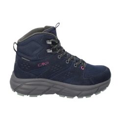 Damskie buty trekkingowe CMP Kamsel WP Mid. Niebieskie trekkingi CMP, bez wzorów, z gumy, bez zapięcia, trekkingowe. Za 388.85 zł.
