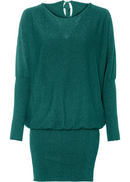 Sukienka dzianinowa z lejącej mieszanki wiskozy. Czarne sukienki bonprix, bez wzorów, z dzianiny, eleganckie, bez kołnierzyka, bez ramiączek. Za 139.99 zł.