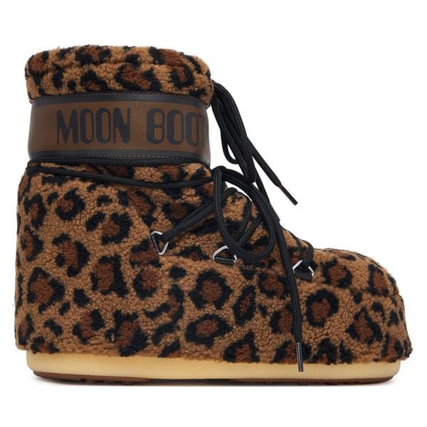 Śniegowce Moon Boot. Brązowe śniegowce Moon Boot, bez wzorów, bez zapięcia. Za 1,449.00 zł.