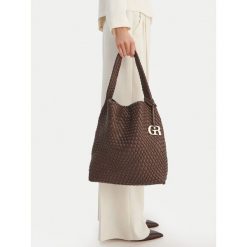 Torebka GINO ROSSI. Brązowe torebki klasyczne Gino Rossi, bez wzorów, klasyczne, bez dodatków. Za 299.99 zł.