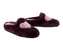 MANITU 320220-41 bordeaux, kapcie damskie. Czerwone kapcie Manitu, bez wzorów. Za 169.92 zł.