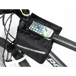 Torba rowerowa sakwa saszetka uchwyt rowerowy na telefon DUNLOP. Czarne nerki i saszetki Dunlop, bez wzorów, sportowe, bez dodatków. Za 55.00 zł.