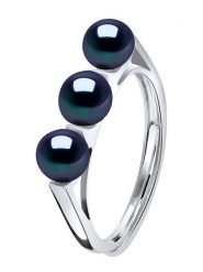 Mitzuko Srebrny pierścionek z perłami rozmiar: onesize. Szare pierścionki Mitzuko, z perłą, srebrne. Za 252.99 zł.