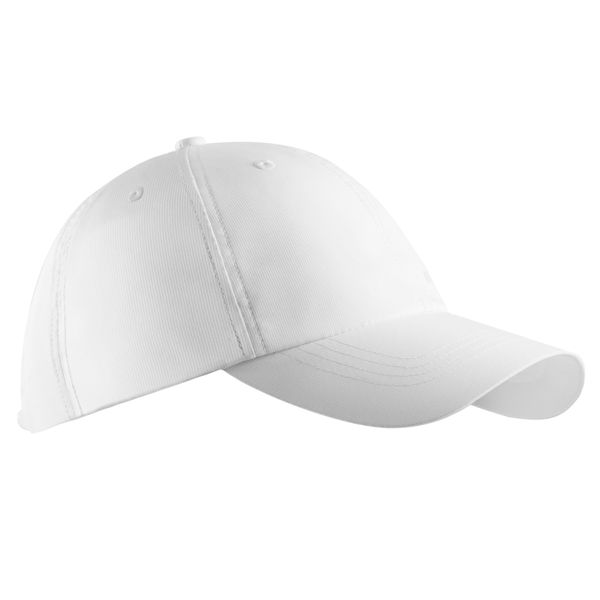 Czapka z daszkiem do golfa WW500. Białe czapki z daszkiem INESIS, bez wzorów, z materiału. Za 29.99 zł.