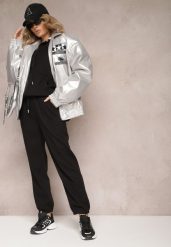 Czarny Komplet Dresowy 2-częściowy z Bluzą i Spodniami Vexira. Czarne bluzy Renee, l, bez wzorów, z dresówki, bez ramiączek, z kapturem. W wyprzedaży za 79.99 zł.