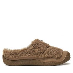 Klapki Keen. Brązowe klapki Keen, bez wzorów, bez obcasa, bez zapięcia. Za 269.99 zł.