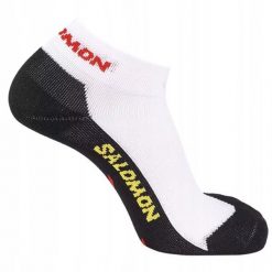 Skarpety, stopki dla biegaczy Salomon Speedcross low. Białe skarpetki Salomon, bez wzorów, z elastanu. Za 59.00 zł.