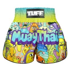 Spodenki treningowe TUFF We come in Peace. Żółte szorty sportowe TUFF, bez wzorów. Za 149.00 zł.