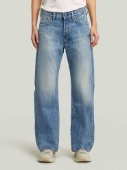 G-Star Dżinsy - Boyfriend fit - w kolorze niebieskim rozmiar: W32/L32. Niebieskie jeansy G-Star, l, z aplikacjami, ze skóry, klasyczne. Za 244.80 zł.