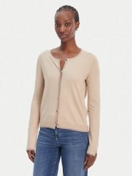 Liu Jo Kardigan WA6280 MS49I Beżowy Regular Fit. Brązowe swetry Liu Jo, xs, bez wzorów, z wiskozy, bez ramiączek. Za 429.99 zł.