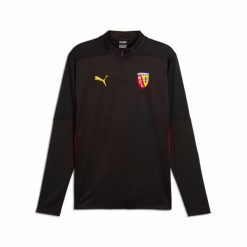 Bluza treningowa z zamkiem błyskawicznym 1/4 RC Lens 2024/25. Czarne bluzy bez kaptura Puma, s, bez wzorów, ze lnu, bez kaptura, na fitness i siłownię. Za 235.50 zł.