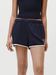 LeGer Szorty dresowe "Drew" w kolorze granatowym rozmiar: 34. Niebieskie szorty LeGer, bez wzorów, z dresówki. Za 78.99 zł.