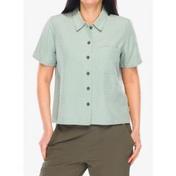 Koszula turystyczna damska Royal Robbins Desert Pucker S/S. Zielone koszule ROYAL ROBBINS, s, bez wzorów, casualowe, bez kołnierzyka, bez ramiączek. Za 235.99 zł.
