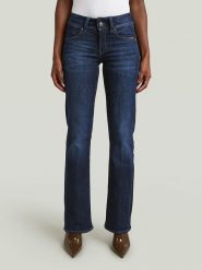 G-Star Dżinsy - Bootcut fit - w kolorze granatowym rozmiar: W25/L32. Niebieskie jeansy G-Star, l, z aplikacjami, ze skóry, klasyczne. Za 266.01 zł.