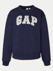 Gap Bluza 554936-12 Granatowy Regular Fit. Niebieskie bluzy GAP, xs, bez wzorów, z bawełny, bez kaptura. Za 239.99 zł.