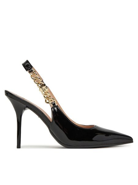 LOVE MOSCHINO Szpilki JA10139G0MIH0000 Czarny. Czarne szpilki Love Moschino, bez wzorów, ze skóry, bez obcasa, na szpilce, bez zapięcia. Za 759.99 zł.