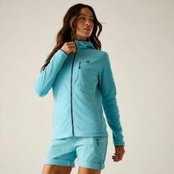 Damska bluza polarowa Switch Up Pro z kapturem i zamkiem błyskawicznym. Niebieskie bluzy z kapturem Dare 2b, m, bez wzorów, z materiału, z kapturem. Za 159.99 zł.