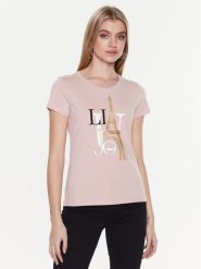 Liu Jo Sport T-Shirt TA3088 JS003 Różowy Regular Fit. Czerwone t-shirty sportowe Liu Jo Sport, xs, bez wzorów, z bawełny, bez ramiączek. Za 399.99 zł.