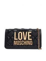 LOVE MOSCHINO Torebka JC5603PP1PL1000A Czarny. Czarne kopertówki Love Moschino, bez wzorów, ze skóry, wizytowe, bez dodatków. Za 699.99 zł.