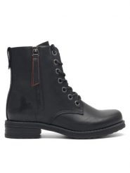 Clara Barson Botki WS2702-09 Czarny. Czarne botki Clara Barson, bez wzorów, bez obcasa, na płaskiej podeszwie, bez zapięcia. Za 119.99 zł.