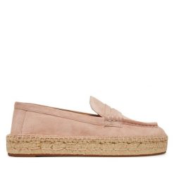 Espadryle LAUREN RALPH LAUREN. Czerwone espadryle Lauren Ralph Lauren, bez wzorów, bez obcasa. Za 549.99 zł.