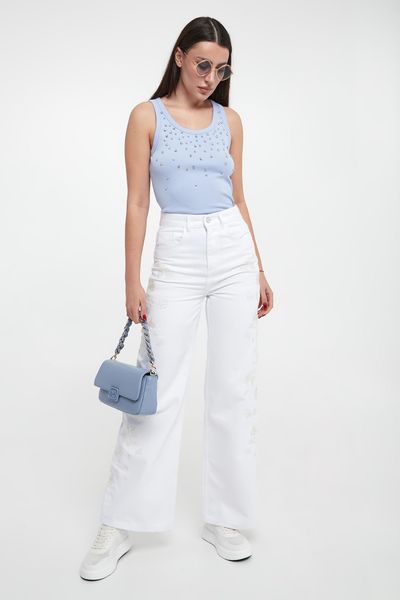 Jeansy damskie Wleg3bis MARELLA SPORT. Jeansy Marella Sport, bez wzorów, z jeansu, sportowe. W wyprzedaży za 1,049.25 zł.