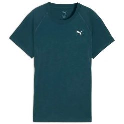 Koszulka Puma W Run Velocity Tee (Tri-Blend) Damskie. Zielone t-shirty sportowe Puma, s, bez wzorów, bez ramiączek, do biegania. Za 118.00 zł.