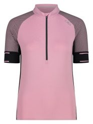 CMP Koszulka kolarska w kolorze czarno-jasnoróżowym rozmiar: 42. Czarne t-shirty sportowe CMP, bez wzorów, z materiału, bez ramiączek, rowerowe. Za 81.16 zł.