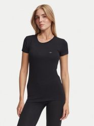 Emporio Armani Underwear T-Shirt EW000408 AF25571 UC001 Czarny Regular Fit. Czarne t-shirty Emporio Armani Underwear, xl, bez wzorów, z wiskozy, bez kołnierzyka, bez ramiączek. Za 264.99 zł.