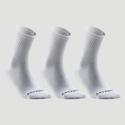 Skarpety sportowe tenis Artengo RS100 High 3 pary. Skarpetki ARTENGO, bez wzorów, z bawełny. Za 19.99 zł.