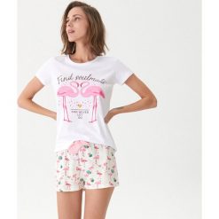 Dwuczęściowa piżama we flamingi - Wielobarwn. Piżamy marki House. Za 49.99 zł.