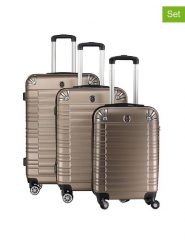 Canadian Peak 3-częściowy zestaw "Sourcingeak" w kolorze jasnobrązowym rozmiar: onesize. Brązowe walizki Canadian Peak. Za 404.99 zł.