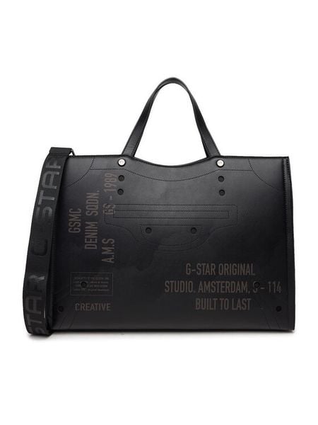 G-Star Raw Torebka EO-XC8677 Czarny. Czarne torebki klasyczne G-Star Raw, bez wzorów, z materiału, retro, bez dodatków. Za 189.99 zł.