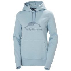 Bluza z kapturem damska Helly Hansen Nord Graphic. Niebieskie bluzy z kapturem Helly Hansen, bez wzorów, z kapturem. Za 372.00 zł.