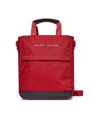 Tommy Hilfiger Torebka Th Essential Shoulder Bag AU0AU01950 Czerwony. Czerwone torebki klasyczne Tommy Hilfiger, bez wzorów, z materiału, bez dodatków. Za 269.99 zł.