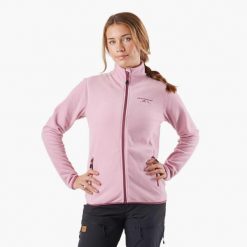 Bluza polarowa turystyka damska Swedemount Stryn Fleece szybkoschnąca. Czerwone bluzy bez kaptura SWEDEMOUNT, bez wzorów, z polaru, narciarskie. W wyprzedaży za 152.99 zł.