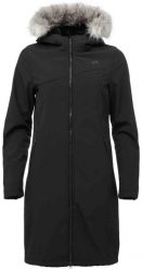 Damski płaszcz softshell Loap Lustra Black. Czarne płaszcze ÀLG, m, bez wzorów, z materiału, eleganckie, bez kaptura. Za 431.99 zł.
