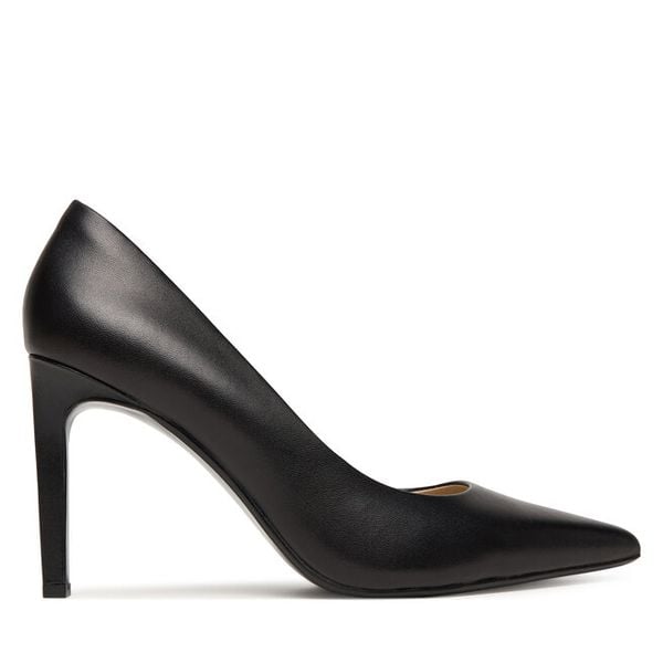 Szpilki Calvin Klein. Czarne szpilki Calvin Klein, bez wzorów, bez obcasa, na szpilce, bez zapięcia. Za 453.99 zł.