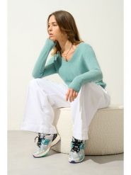 AUTHENTIC CASHMERE Kaszmirowy sweter "Galise" w kolorze turkusowym rozmiar: L. Niebieskie swetry AUTHENTIC CASHMERE, l, bez wzorów, z kaszmiru, bez ramiączek. Za 346.18 zł.