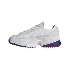 Obuwie Sportowe Damskie Adidas Originals Kiellor Biały. Białe buty treningowe adidas, na lato, bez wzorów, z materiału, bez zapięcia. Za 425.10 zł.