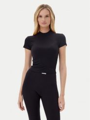 Guess T-Shirt O5GP04 KCDA2 Czarny Slim Fit. Czarne t-shirty Guess, m, z aplikacjami, z syntetyku, bez kołnierzyka, bez ramiączek. Za 199.99 zł.
