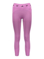 Adidas Legginsy sportowe "AK Brnd" w kolorze fioletowym rozmiar: M. Różowe legginsy adidas, m, bez wzorów, z materiału, outdoorowe. Za 136.13 zł.